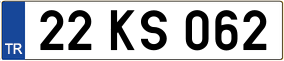 Truck License Plate